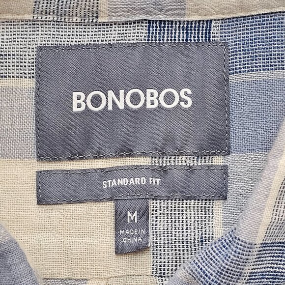 Bonobos Linen Blend Standard Fit Button Down M - Picture 4 of 6